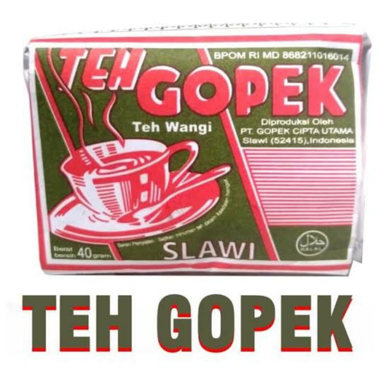 

Teh gopek isi 40 gram