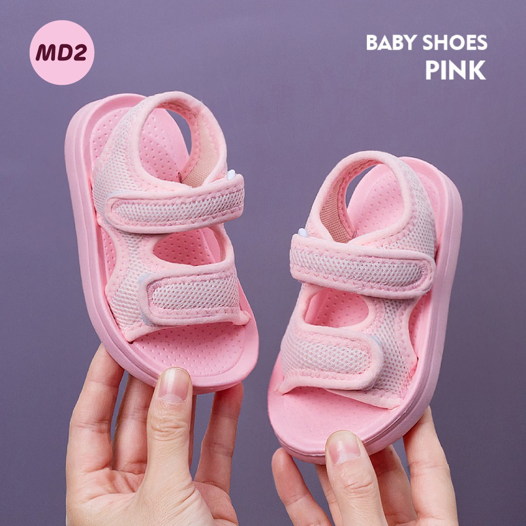 LAPAGO - Sepatu Sandal Anak Kain Jala Lembut Laki laki Perempuan Umur 1-5 Thn Bahan Eva Type MD