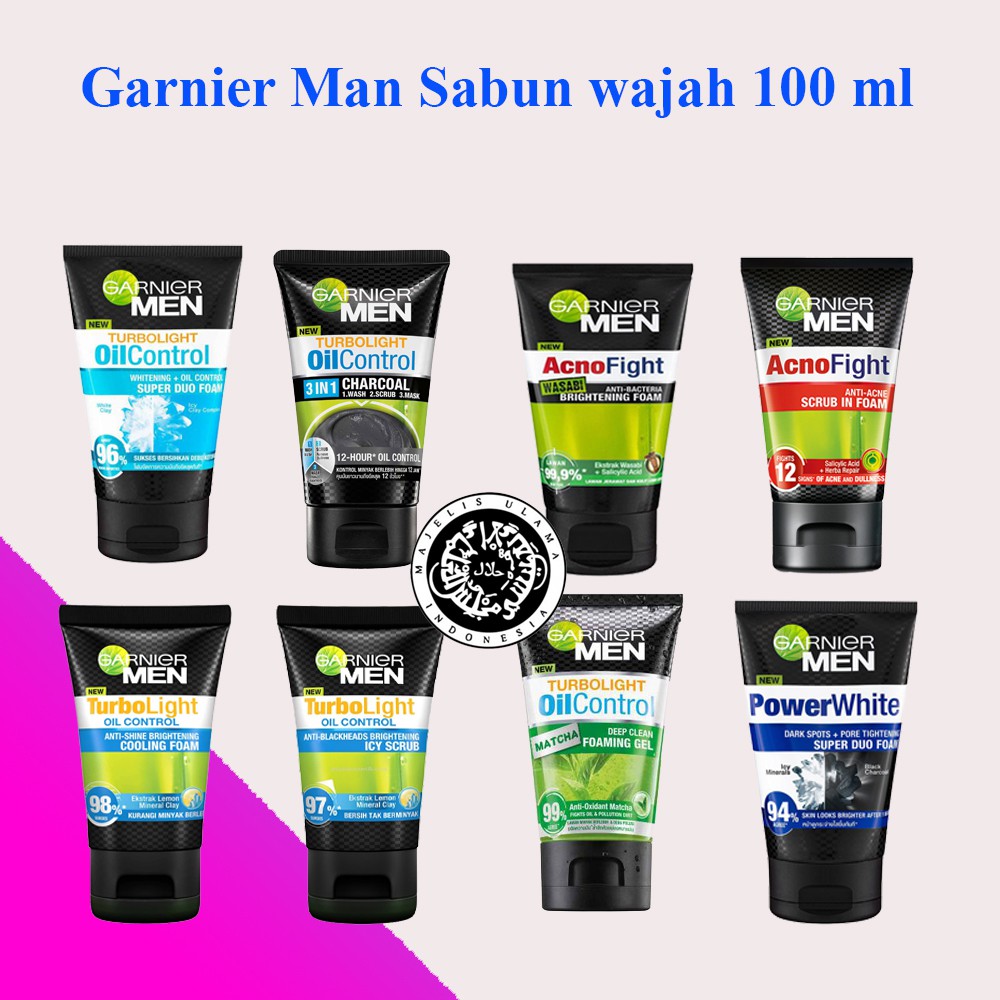 Garnier Men Facial Foam 100ml/Facial Foam Garnier 100ml