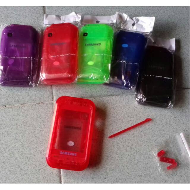 Casing samsung c3303 champ transparan Fullset