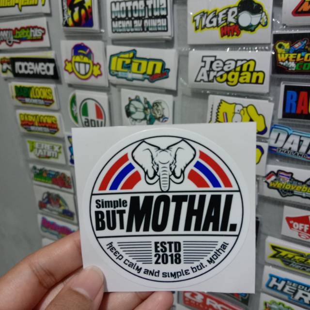 Stiker SIMPLE BUT MOTHAI