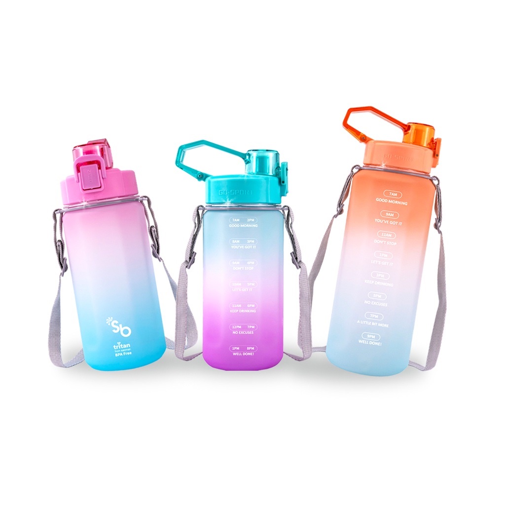 Sugar Baby Tritan Fit Bottle 2 in 1 Rainbow Botol Minum 1050ml