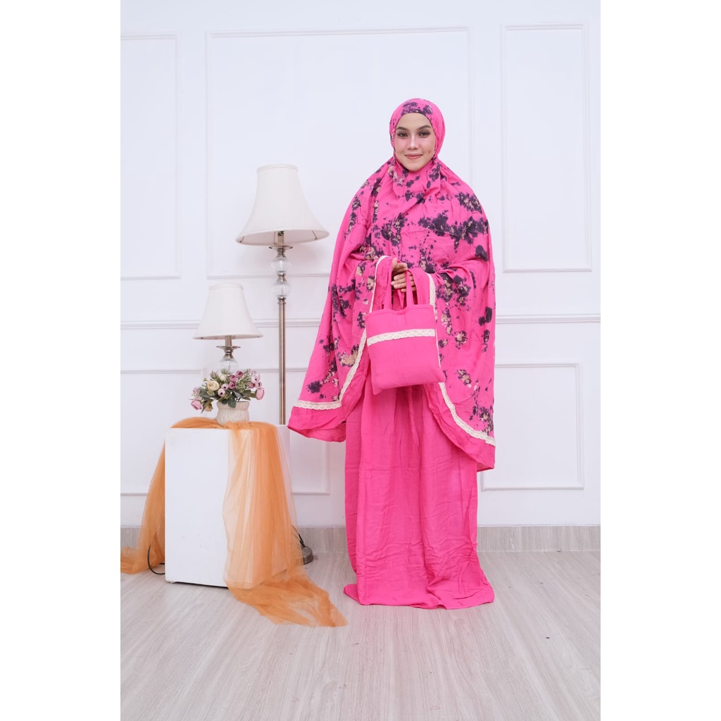 mukena motif tiedye terbaru cantik dan bahan lembut