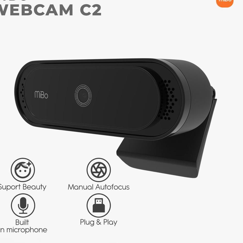 Promo Bulan Ini MiBo WebCam C2 USB Camera 4K UHD with Microphone Original