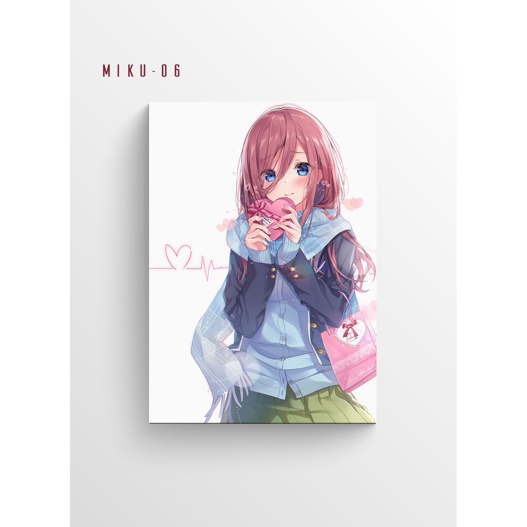 Poster Nakano Miku 12R/A3 8R/A4 Premium Quality Shopee