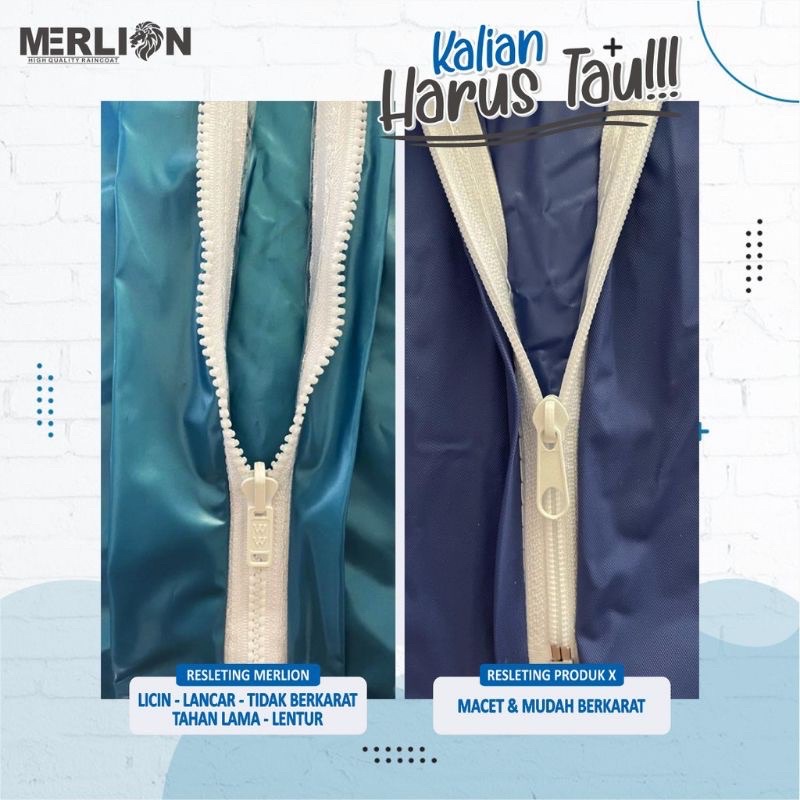 Jas Hujan Jaket Celana Merlion Exclusive Stelan Bagus Setelan Kuat Awet