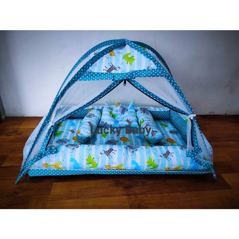 Kasur Bayi Kolam Kulambu Tenda Motif Animal