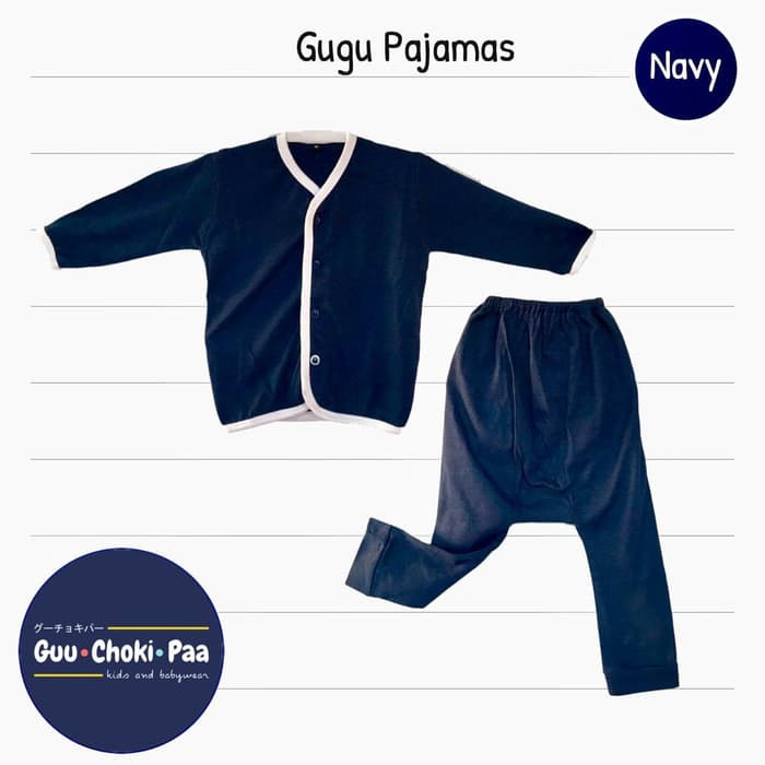 Lihat Detal Baju Tidur Katun Bambu Bayi - Piyama Katun Bambu - Piyama Bayi - Gugu terakhir