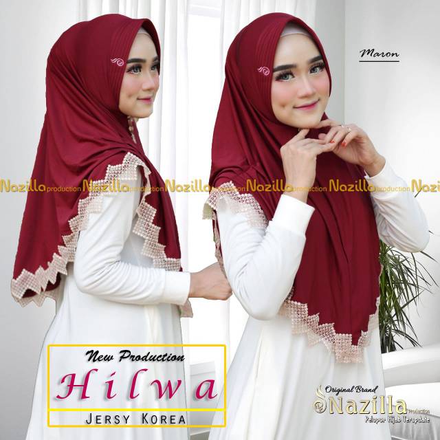 {ORIGINAL NAZILLA} Jilbab/Hijab Instan Khimar Nazilla Hilwa