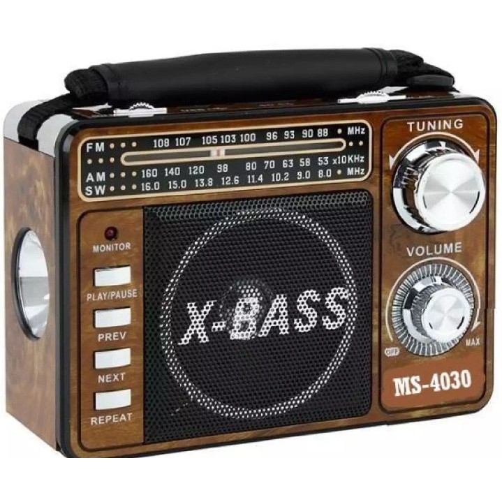 Radio Speaker Portable MS-4030 / Speaker X Bass All In One Mitsuyama MS-4030 Memory TF Card FM / AM
