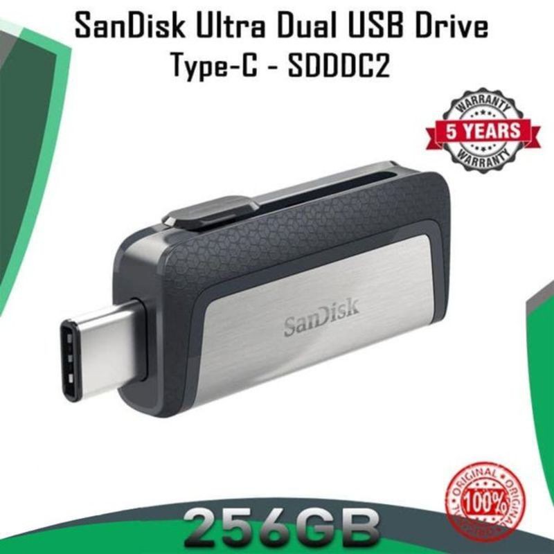 Jual Flashdisk Flash Disk SanDisk Ultra Dual USB Drive OTG Type-C 256GB ...