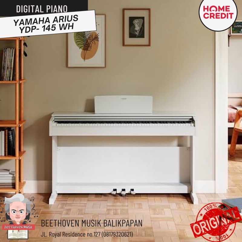 Piano digital yamaha arius ydp 145 White