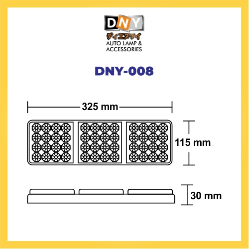 Lampu Stop DNY Universal Led