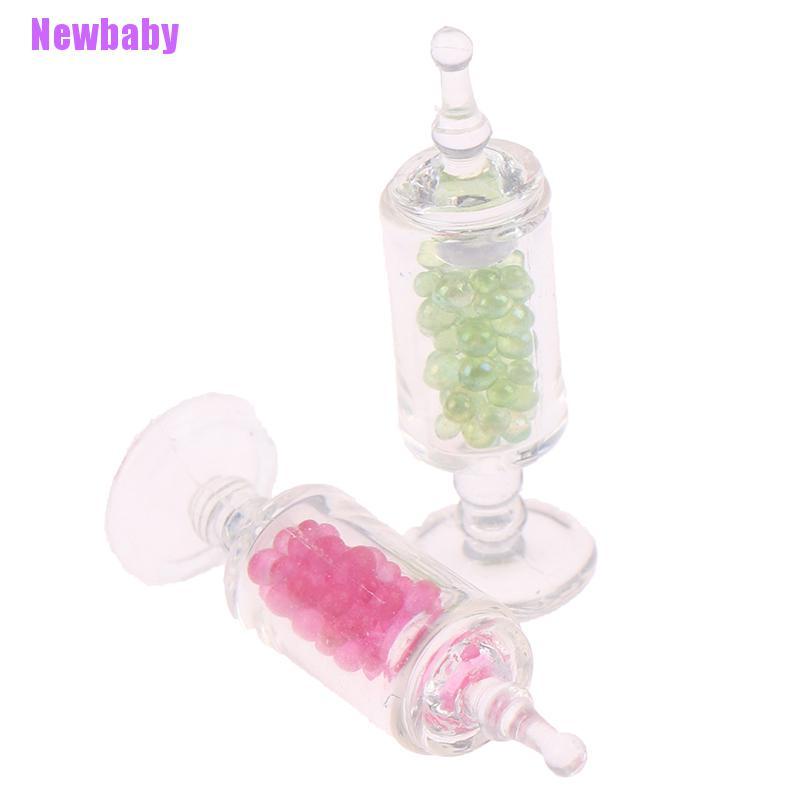 (Newbaby) Mainan Miniatur Toples Permen Bahan Resin Skala 1: 12 Untuk Dekorasi Rumah Boneka