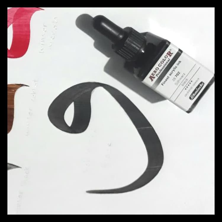 

Tinta Schmincke / Aero Color Professional Ink / Calligraphy Ink - Hitam Terjamin