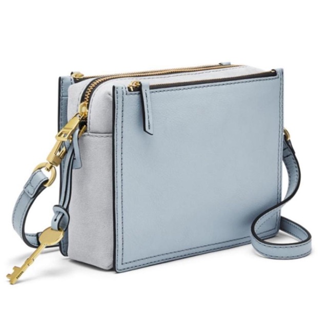 Tas FOSSIL Campbell Horizon Blue New Original