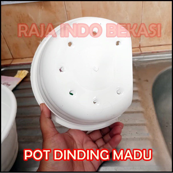 Pot Dinding Madu Putih Hijau Biru Ungu Pot Tempel Madu Putih - Bukan Pot Dinding Argo Gentong Tawon