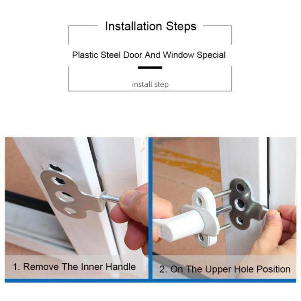 [Elegan] Window Hook 1set Dengan Sekrup Penahan Angin Penahan Angin Casement Ventilasi Untuk Anak Pengaman Pintu Stopper