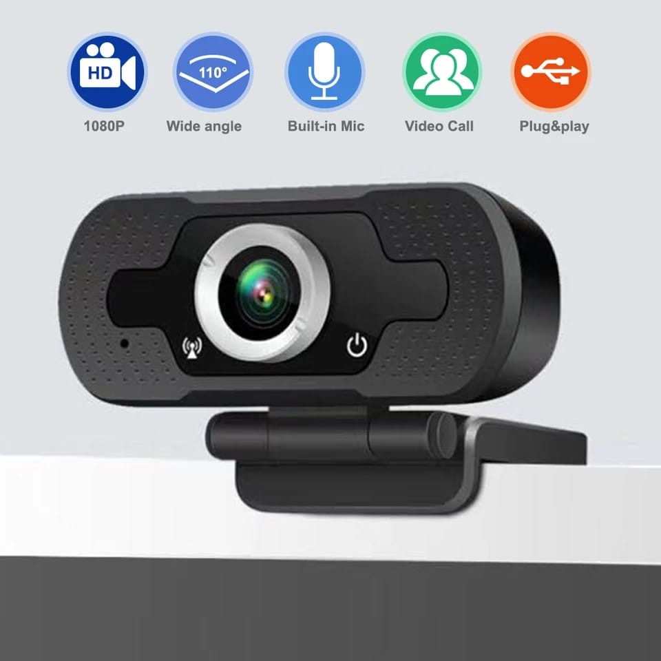 WEBCAM HD 1080p USB PC/Laptop Plus Built in MIC Camera Live Streaming