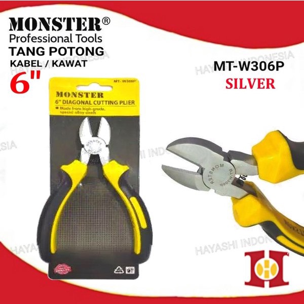 Tang Potong 6 inch MONSTER MT-W306P Silver