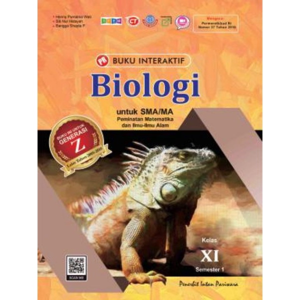 BUKU LKS PR INTERAKTIF BIOLOGI KELAS 11 SEMESTER 1 TAHUN 2022/2023 PENERBIT INTAN PARIWARA KURIKULUM MERDEKA BELAJAR  SMA/SMK