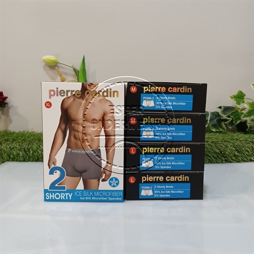 Pierre Cardin Celana Boxer Pria Bahan Ice Silk Microfiber PC 699 Isi-2Pcs