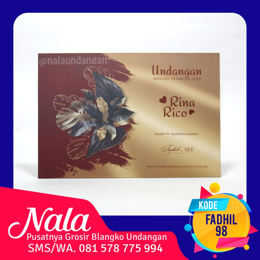 Blangko Undangan Fadhil 98 Harga Murah