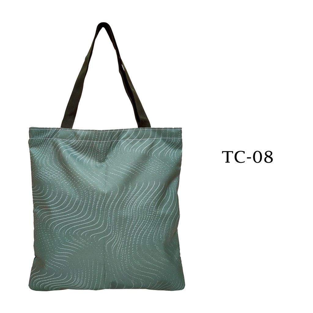 SPECIAL EDITION TOTEBAG / TOTE BAG CORDURA WATERPROOF DENGAN RITSLETING / TAS TOTE MOTIF TC-08