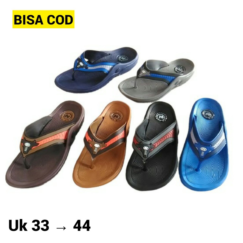 PROMO ORIGINAL SANDAL KARET PRIA NEW ERA N0 33-43  Flat jepit Casual Pria Sandal lebaran MB E122