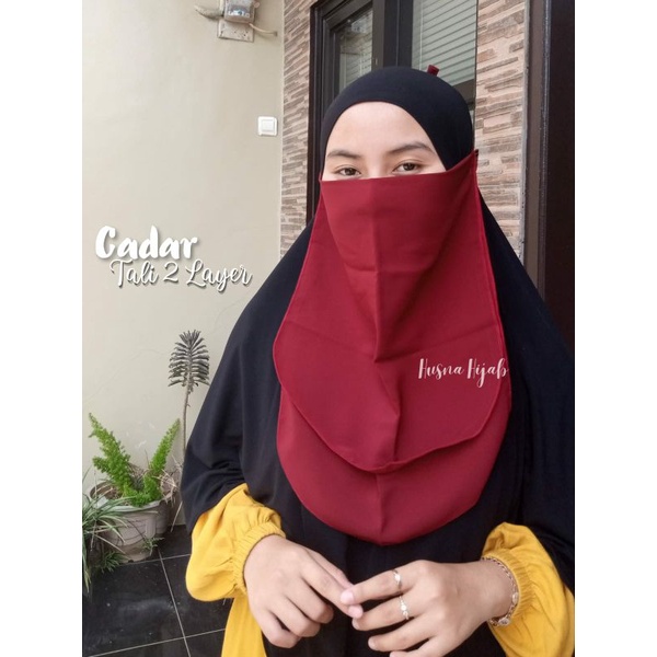 [HUSNA COLLECTION] Cadar Tali 2 Layer Murah Untuk Dewasa / Cadar Tali 2 Layer