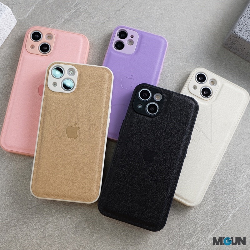 (2) Square Edge Leather Case - Softcase For iPhone 12 13 11 MINI PRO PROMAX 7 8 SE2020 7+ 8+ X XS XR XSMAX