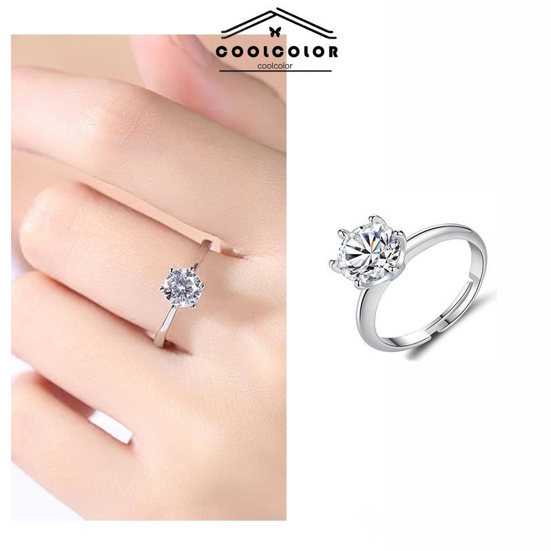 CODcincin fashion cincin berlian enam cabang cincin berlian mahkota- cl