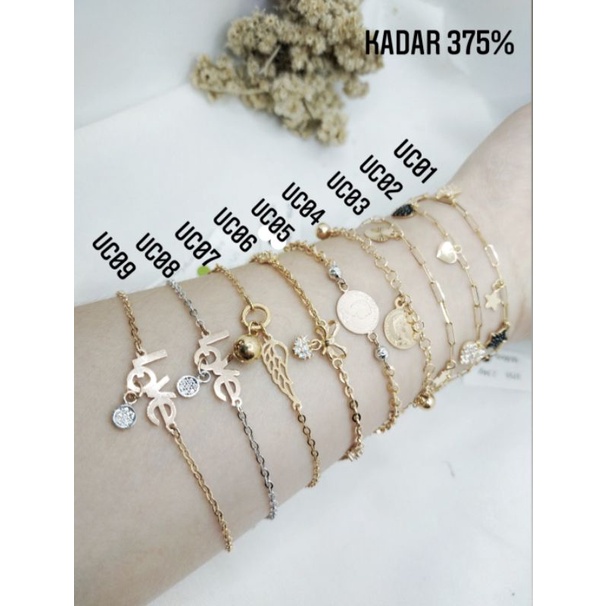 GELANG RANTAI EMAS KDR 375%
