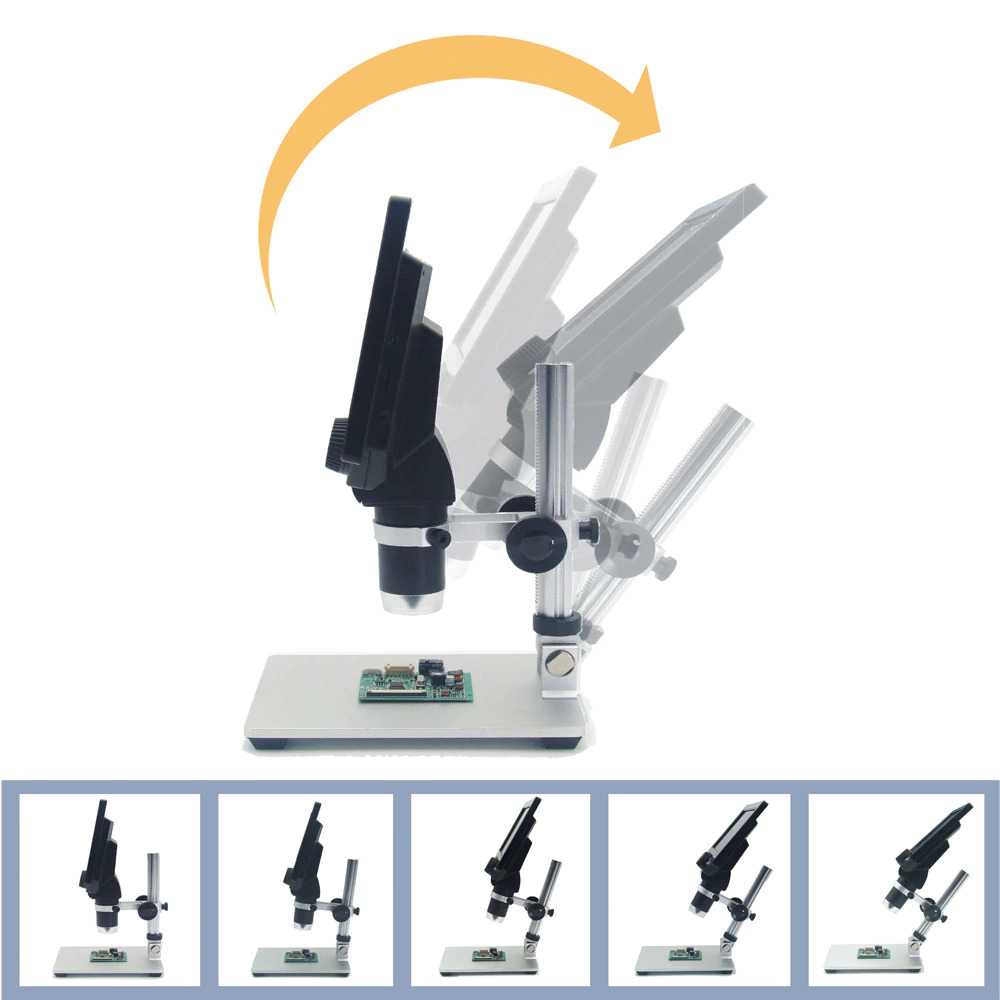 IDN TECH - KKMOON Mikroskop Digital 12MP 1200X Monitor &amp; Metal Stand - G1200