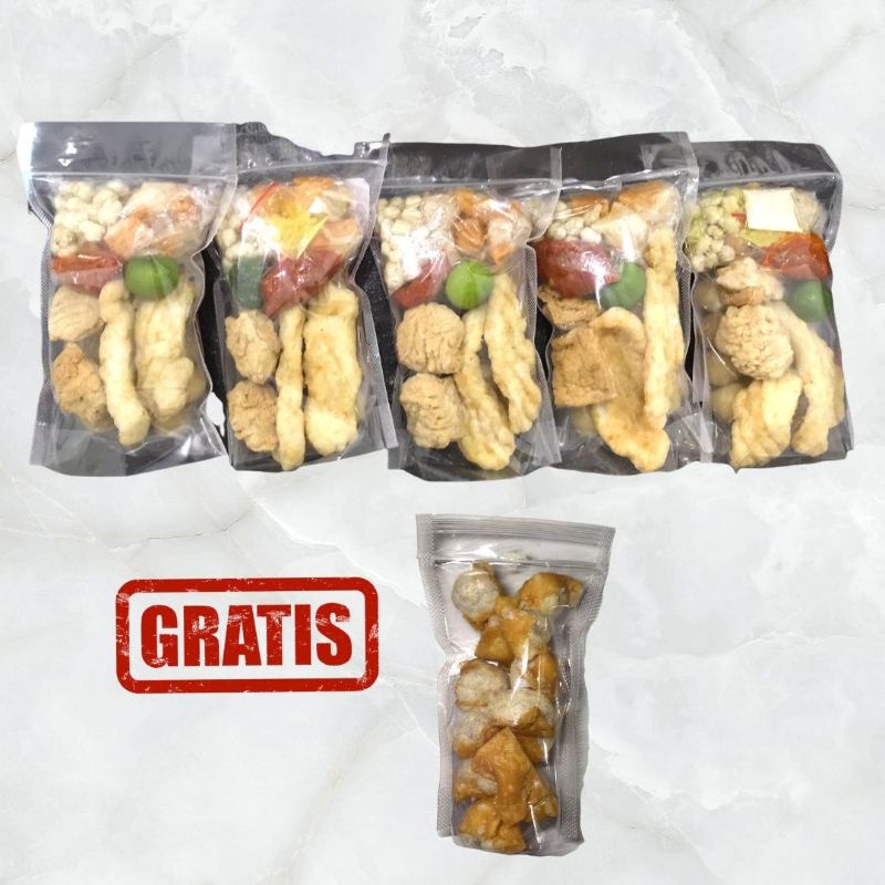 

PAKET RESELLER BASO ACI 5Pcs GRATIS SIOMAY BACI BACIL BOCI CILOK PEDAS BUNDLING