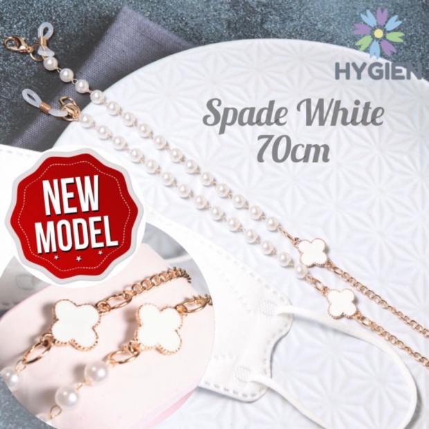 Unik Tali Masker Rantai Mutiara Korea Gantungan Kalung Lanyard Strap HYGIEN - LUNAR PEARL Berkualita