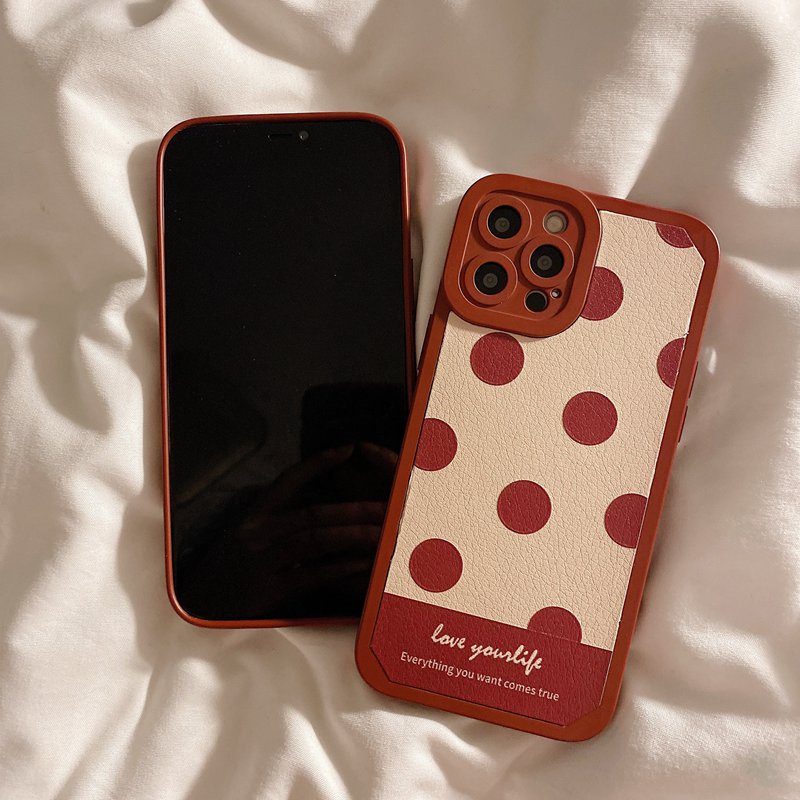 Angel Eyes Red Point Soft Case iP iPhone 7 8 14 + Plus X XR SE 2020 XS Max 11 12 13 Pro Max Casing Xiaomi Redmi Note 8 Pro