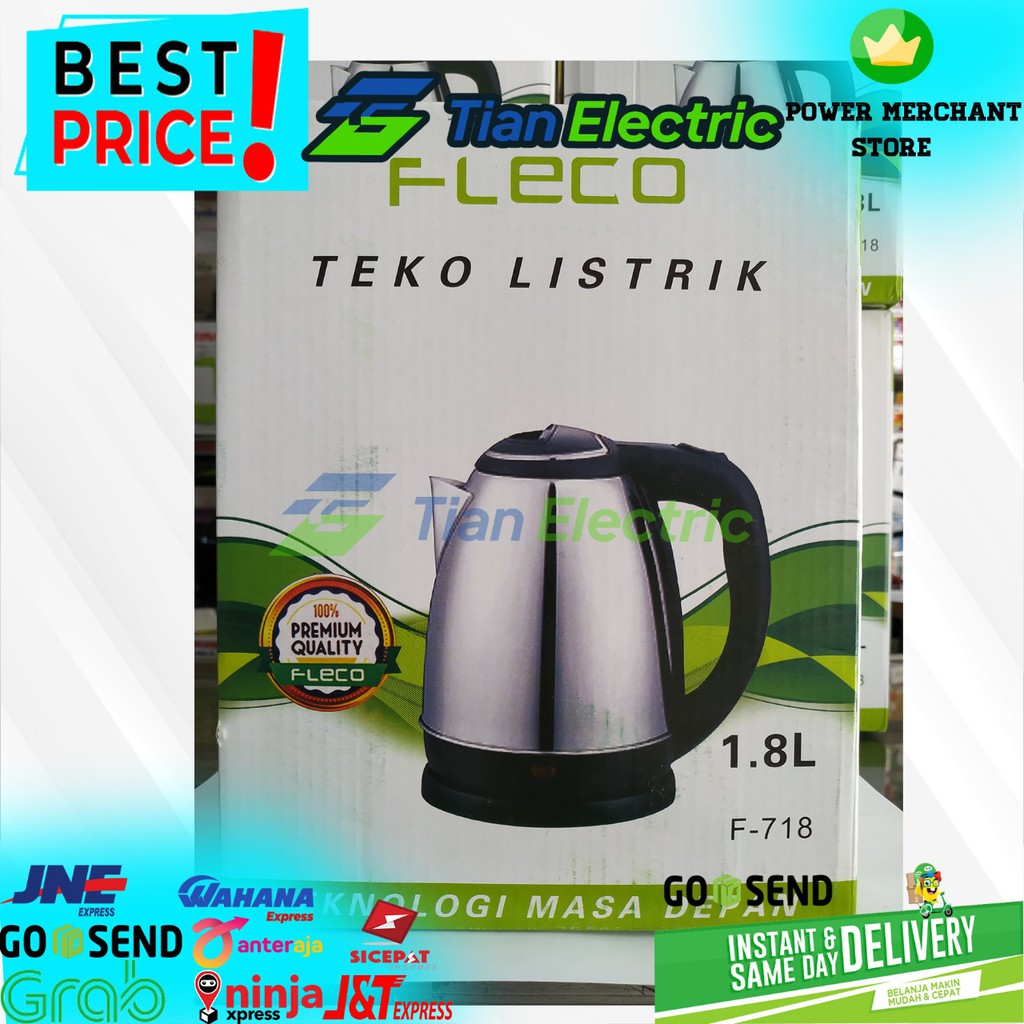 FLECO F-718 Teko Listrik 1.8 Liter