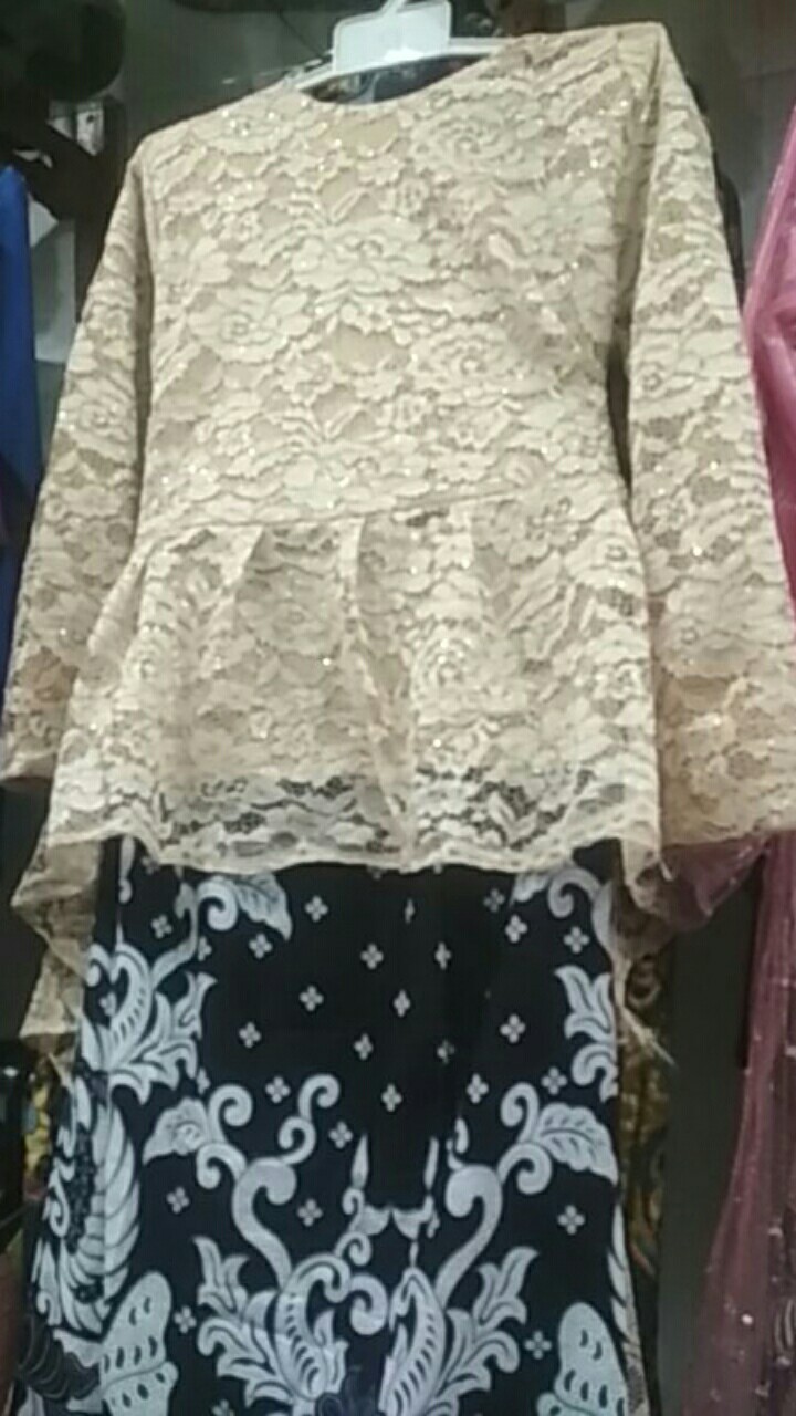 Termurah !! Barina Brukat Set Andara Penguin Couple Terlaris Brokat Set Kebaya_ Sumber Rejeki Grosir