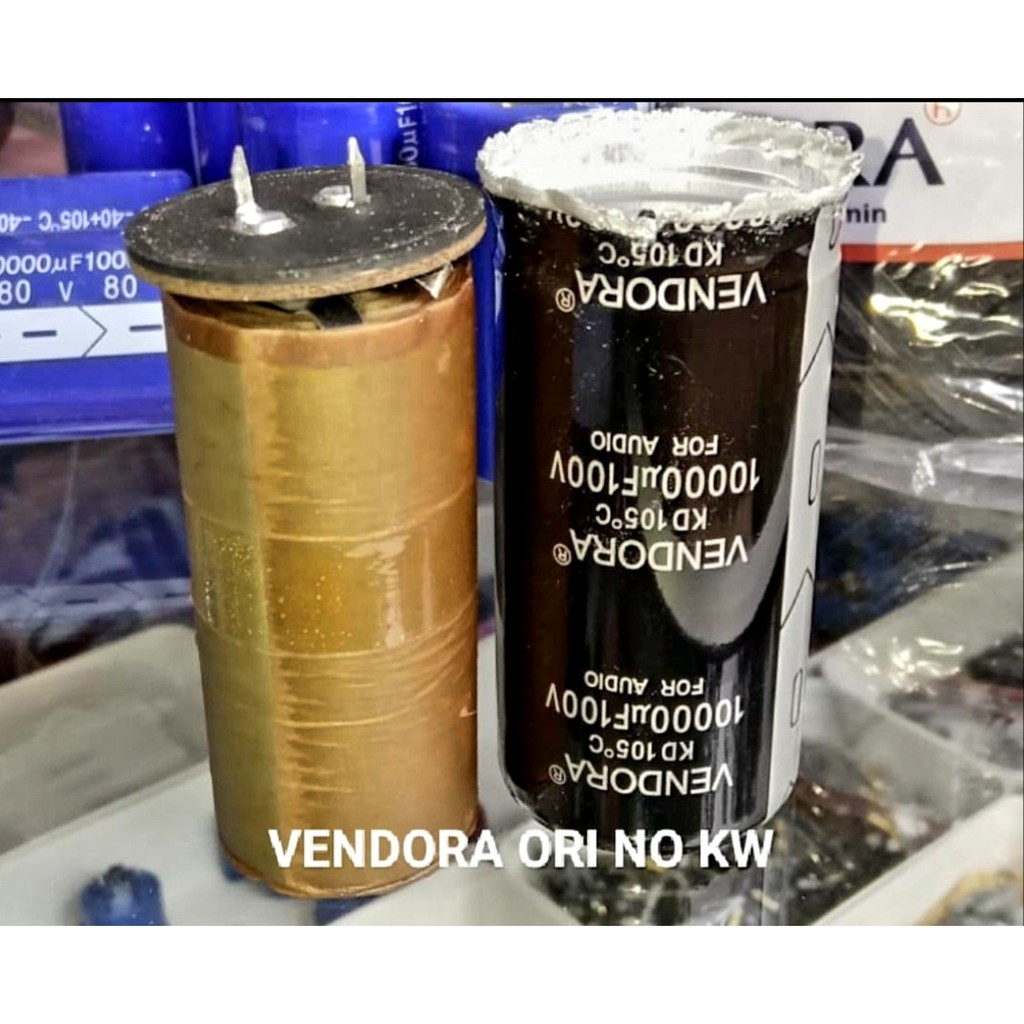 VENDORA ELCO VENDORA 10.000 uf 50v 63v 80v 100v 15 000uf 100v ORIGINAL PENGANTI ELCO PAISAN