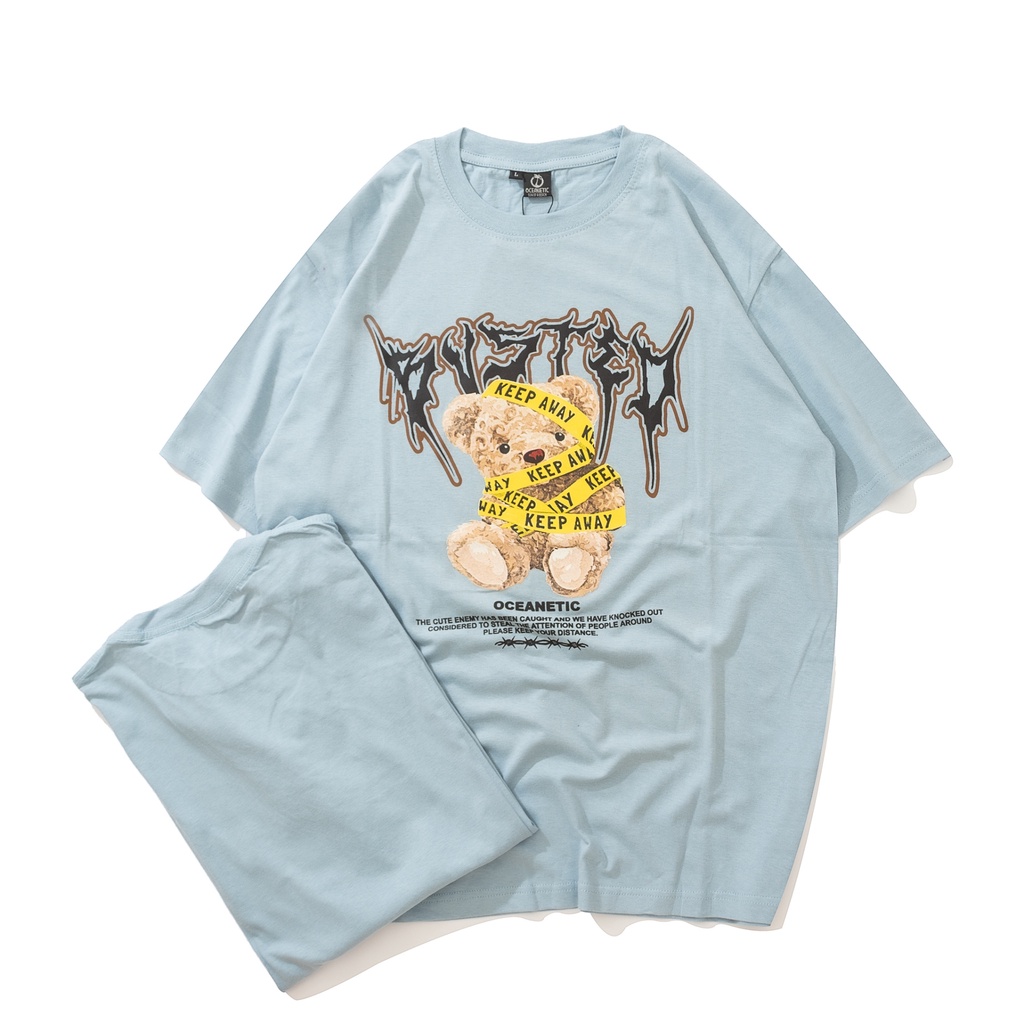 OCN BLUE LIGHT BEAR / KAOS OVERSIZE / BAJU DISTRO / OVERSIZE / KAOS WANITA