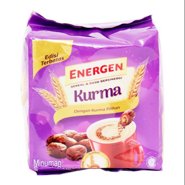 

ENERGEN KURMA Pouch 10's x 30 - Sereal Sarapan Instan