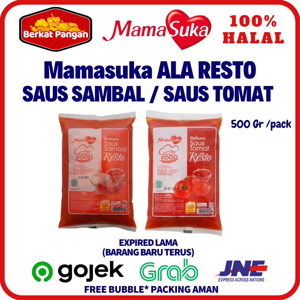 MamaSuka Delisaos Saus Sambal Ala Resto / Saus Tomat Ala Resto 500 gr