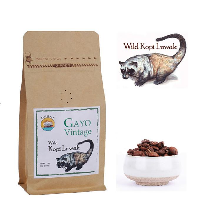 

Fresh roast Kopi Luwak Gayo Vintage 120g Arabika Sangrai