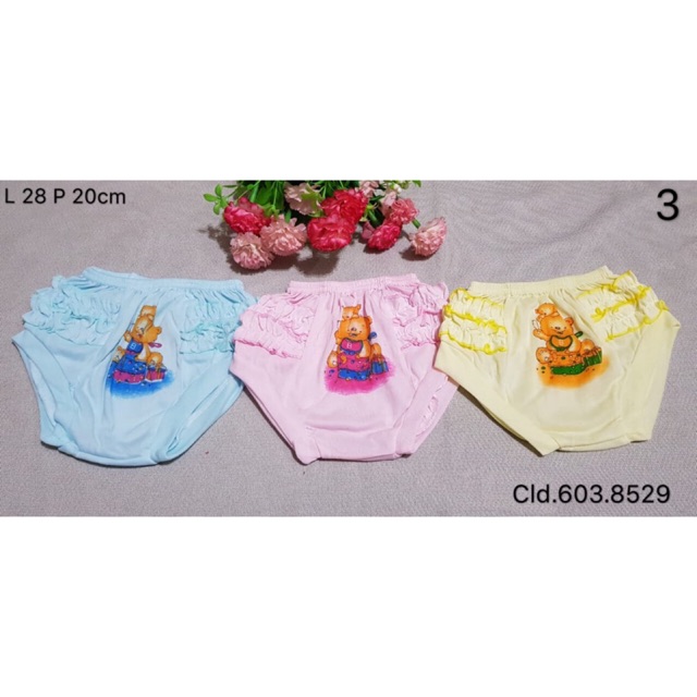 6PCS!! Celana segitiga bayi 6-18 M / Celana kodok bayi / celana rumah bayi