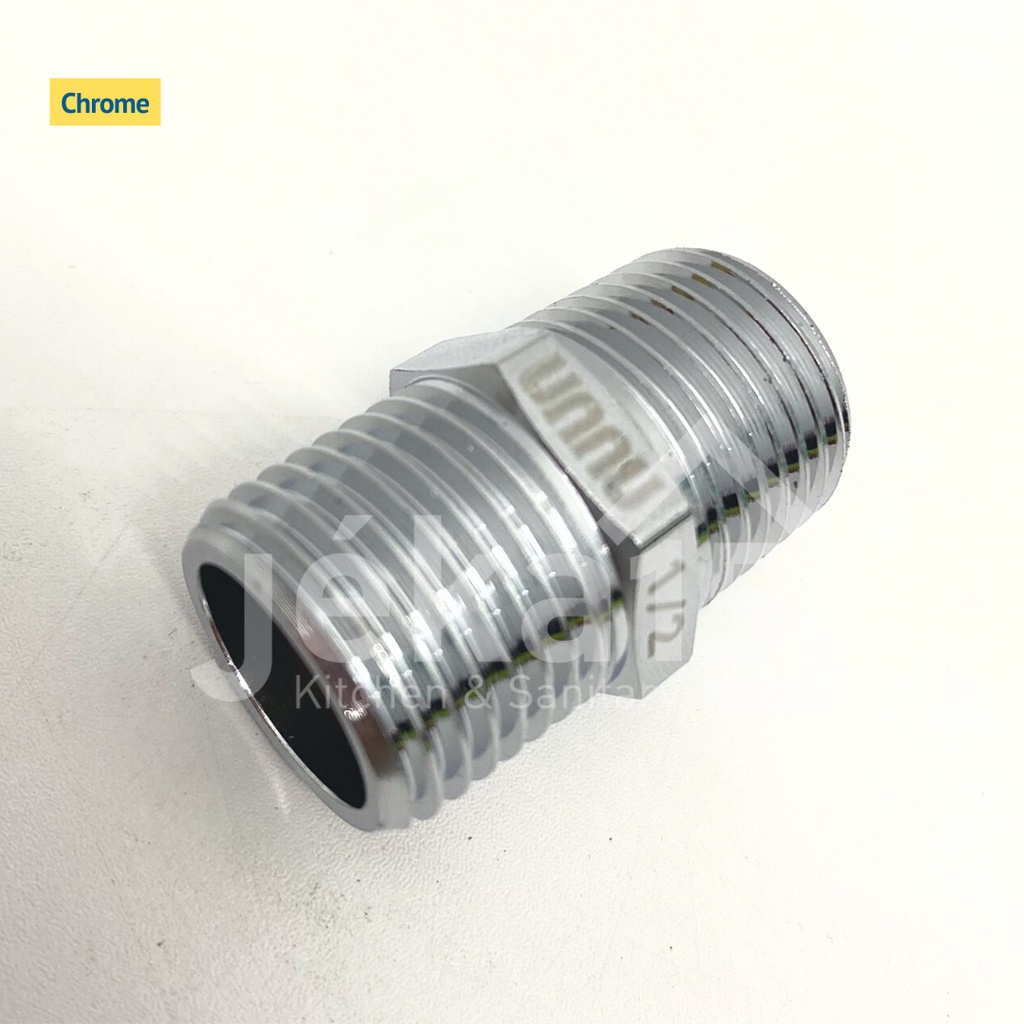 DOUBLE NIPPLE 1/2&quot;/DOUBEL NEPEL KUNINGAN