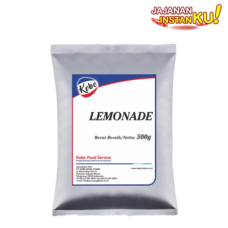 

Lemonade kobe 500 gr / serbuk powder bubuk minuman jeruk nipis