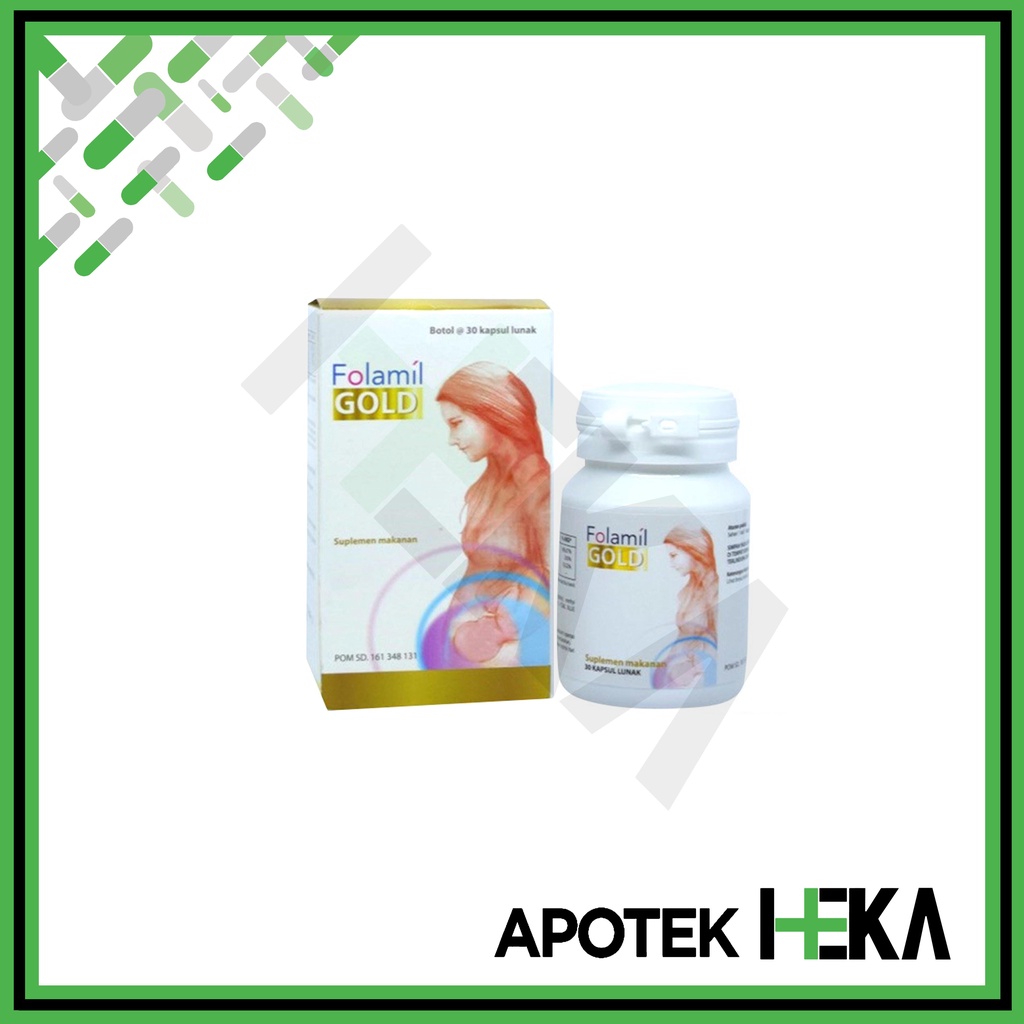 Folamil Gold Soft Capsule Botol isi 30 - Menjaga Kesehatan Ibu Hamil (SEMARANG)