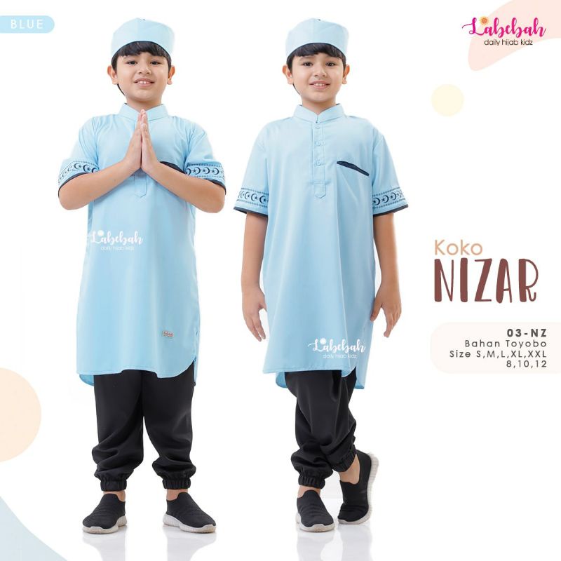 Nizar Set Koko Anak Labebah bahan Toyobo