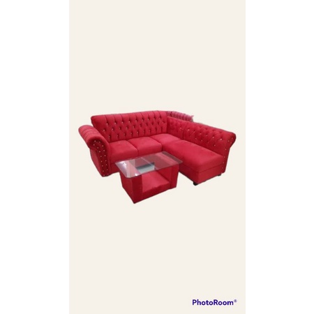 sofa L kancing/sofa L minimalis/sofa L sudut